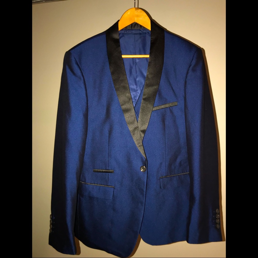 Midnight Blue Blazer & Vest Combo